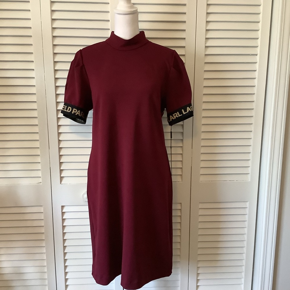 Karl Lagerfeld red wine dress, size 10